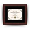 Mahogany 11x14 Diploma Frame for 8.5x11 Certificate University College High School